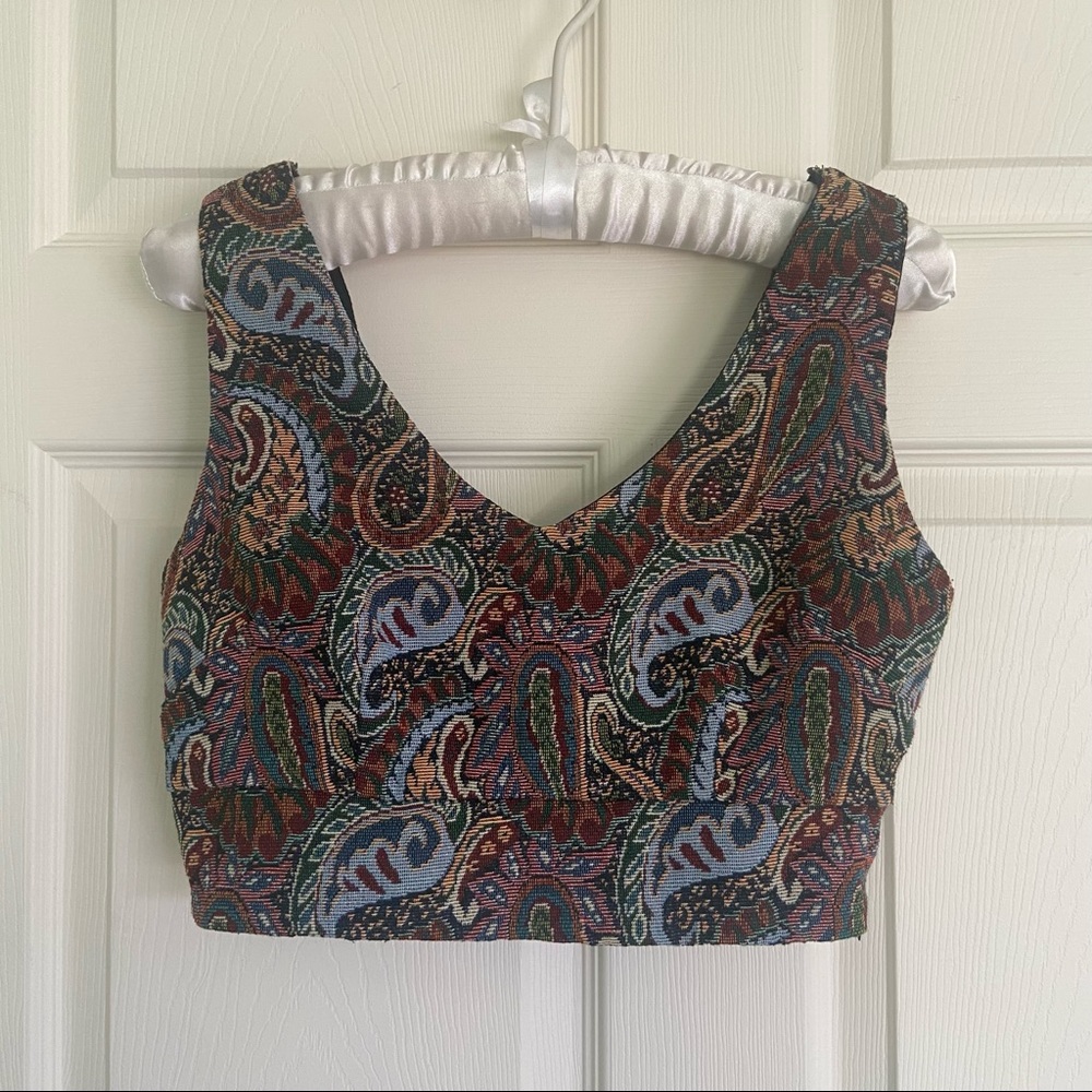 Forever 21 Medium Needlepoint Crop Top